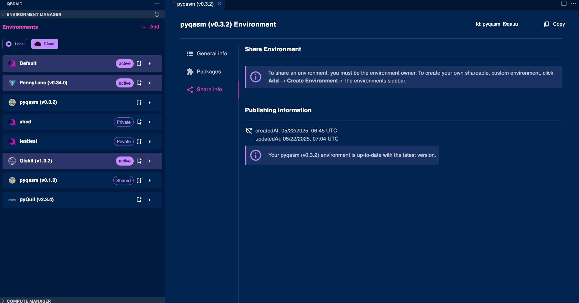 View Environments Cloud